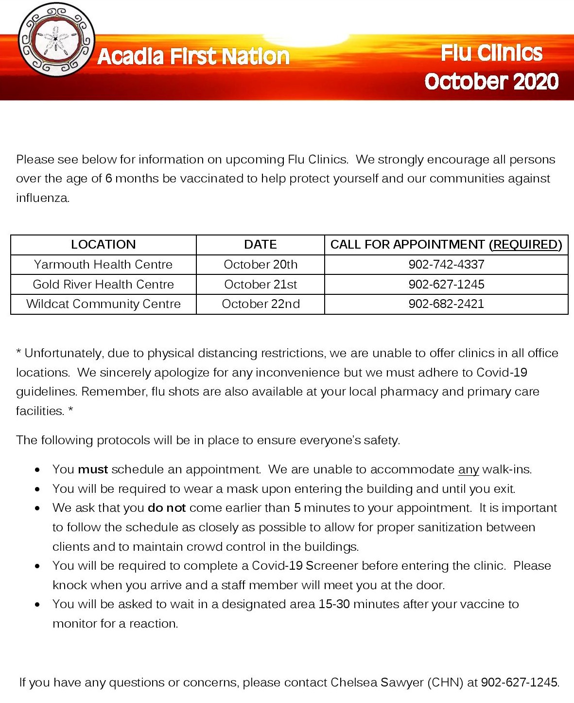 Flu Clinic Notice page 001