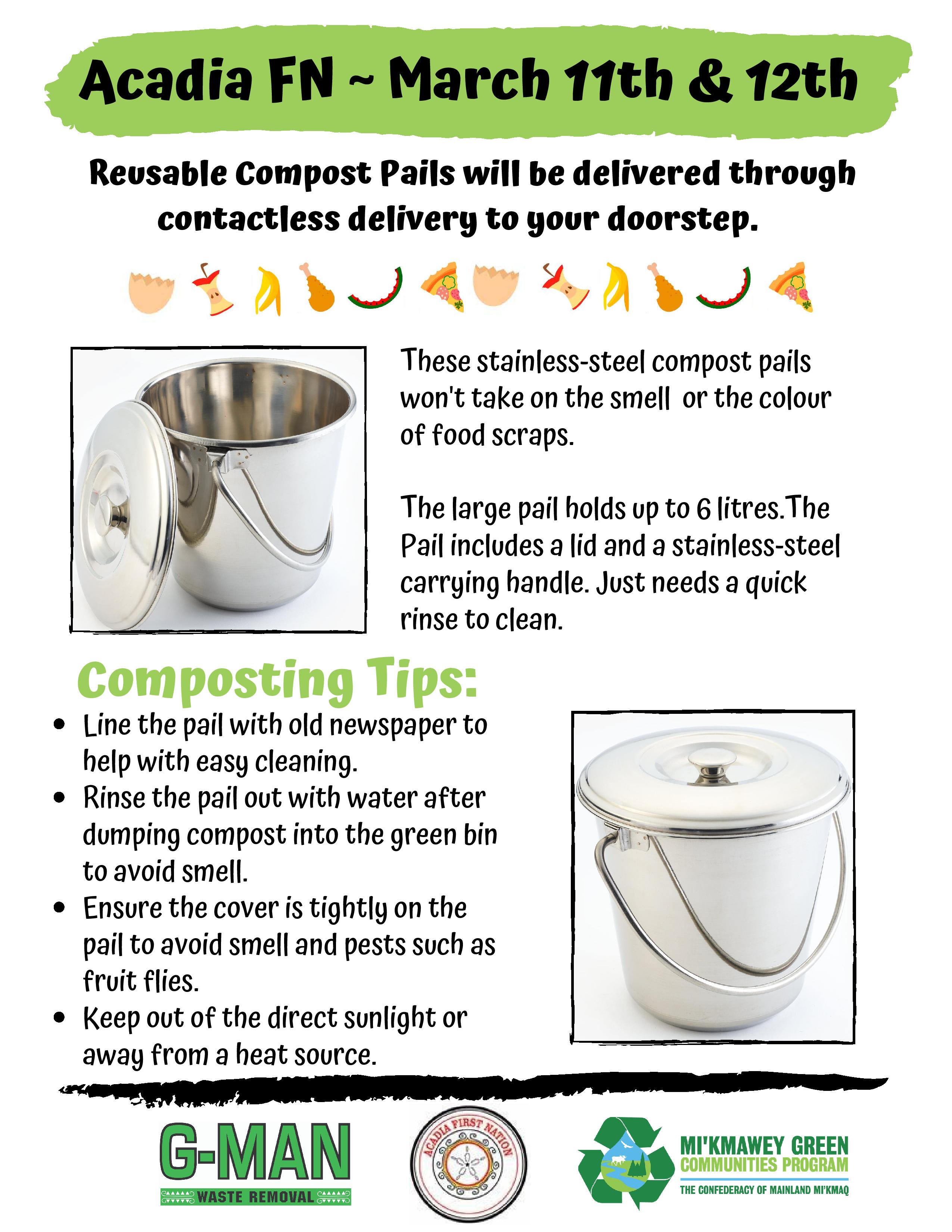 Reusable Compost Pail Flyer